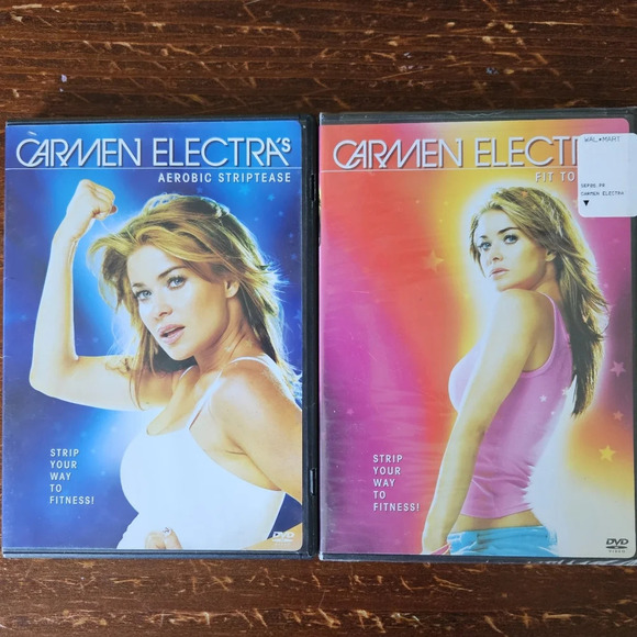 Carmen Electra's Aerobic Striptease DVDs -Set of Two -Disc 1 & 2 - Picture 1 of 7